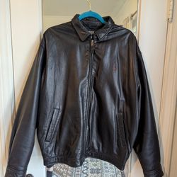 Ralph Lauren Men's Black Leather jacket