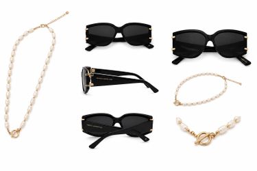 Bundle French Connection Sunglasses + Banana Republic Necklace (Like New)