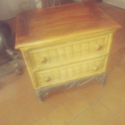 Small Wicker Chest Of Drawers
