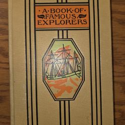 1947 Young Folks Library A Book of Famous Explorers Vintage Good Condition