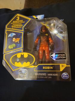 DC Batman Robin Action Figure Spin Master 1st Edition Rare Chase