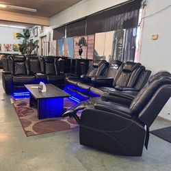🥳Hot Deal🥳Brand New 3pc Power Reclining Sofa, Power Reclining Loveseat And Recliner Chair $1999, Finance Available, Delivery Available 