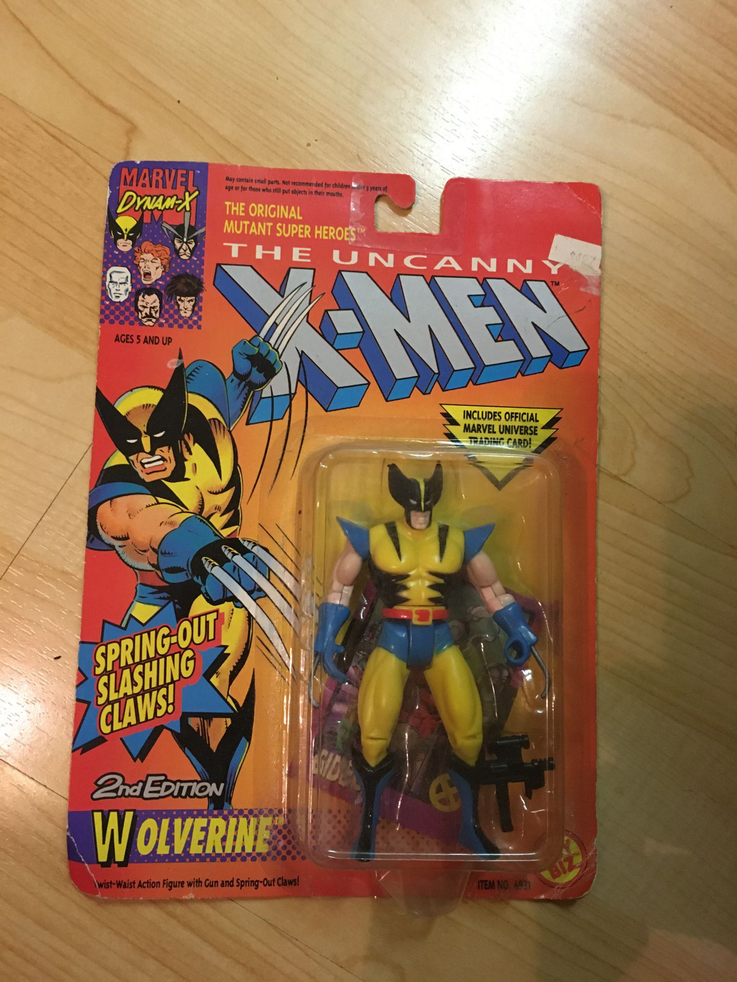 X-men Wolverine action figure 2nd edition toy biz 1992 marvel