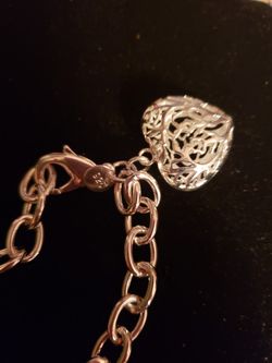 Sterling silver charm bracelet
