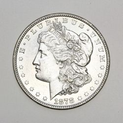 1878 $1 MORGAN SILVER DOLLAR 8 TAIL FEATHERS PL