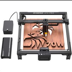 Atomstack A70 Pro 70W Laser Engraver & Cutter | Auto Focus | WiFi | Wood, Metal, Acrylic & Leather