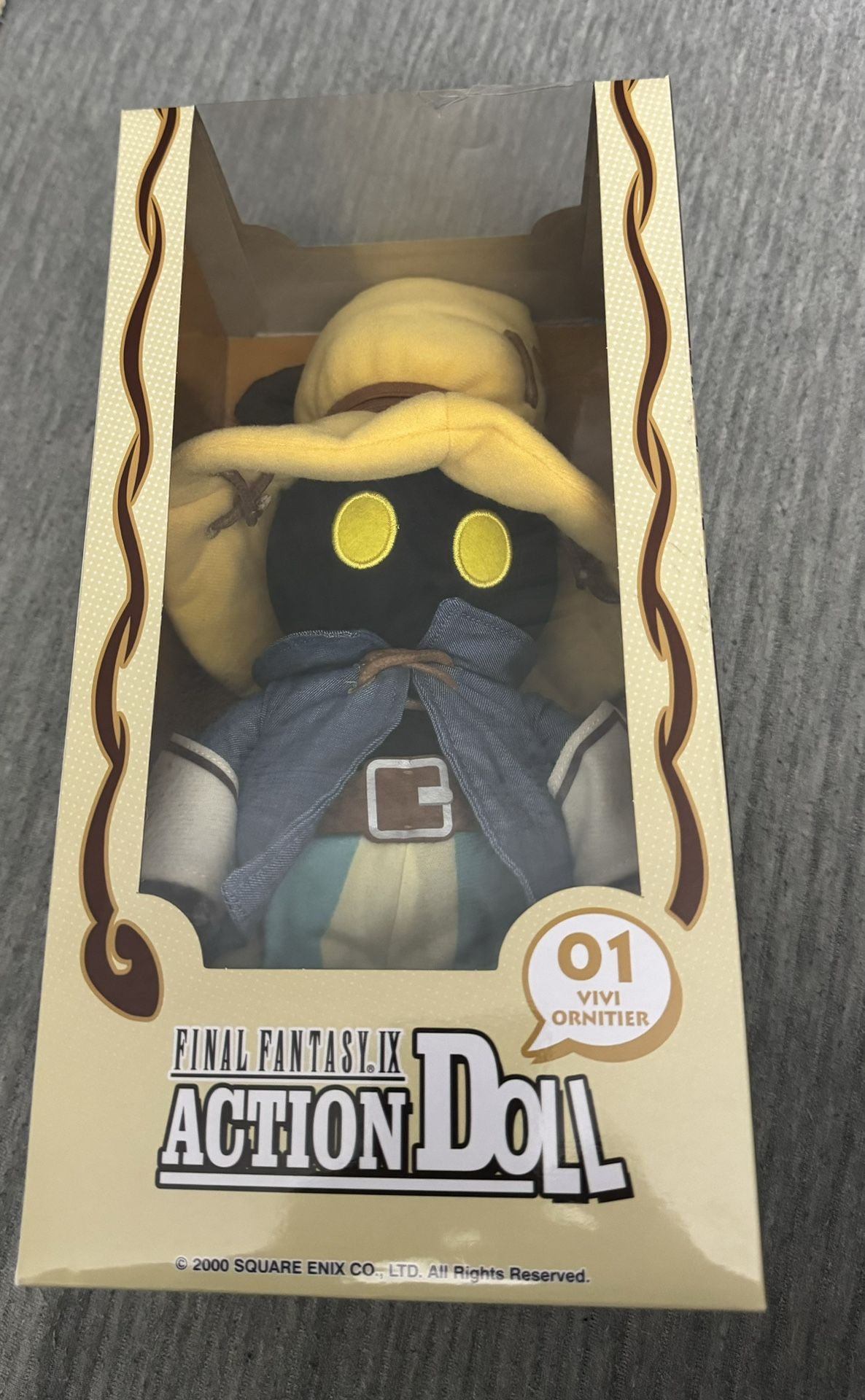 Final Fantasy IX action Doll VIVI Ornitier Plush W175×D140×H315mm SQUARE ENIX (cracked window)