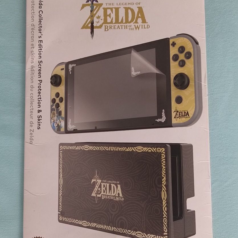 Nintendo switch zelda collector's best sale edition screen protection & skins