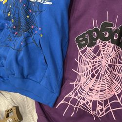 Both Sp5der Hoodies 