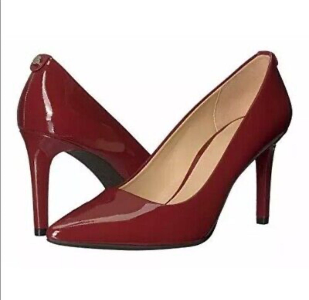 Michael Kors Brandy (Burgundy Wine) Dorothy Flex Pumps 3 inch Pointed Toe Stiletto Heels 5W