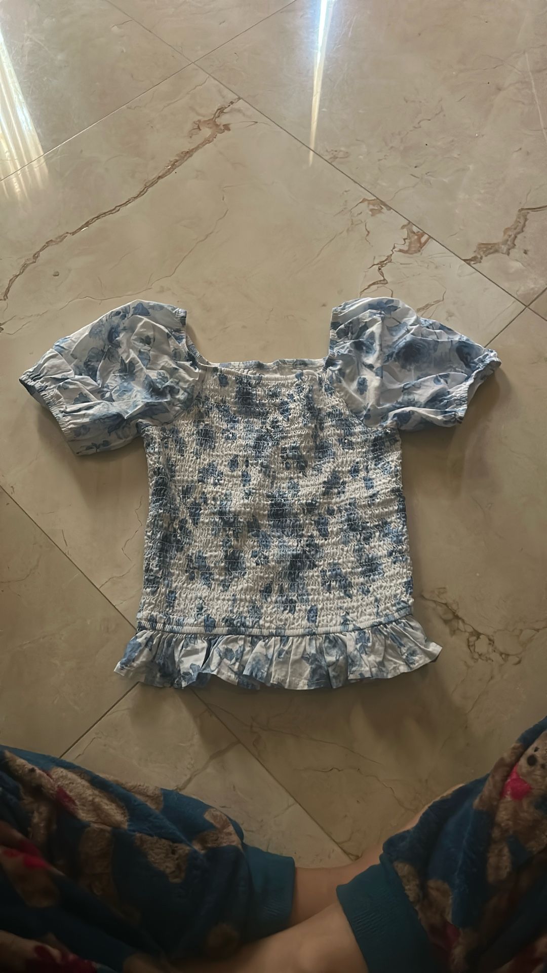 Blue And White Target Shirt