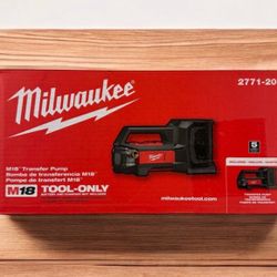 Milwaukee New Transfer Pump M18 
