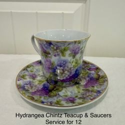 Chintz Tea Cups & Saucers