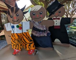 Wooden Gingerbread Cut-out Figures