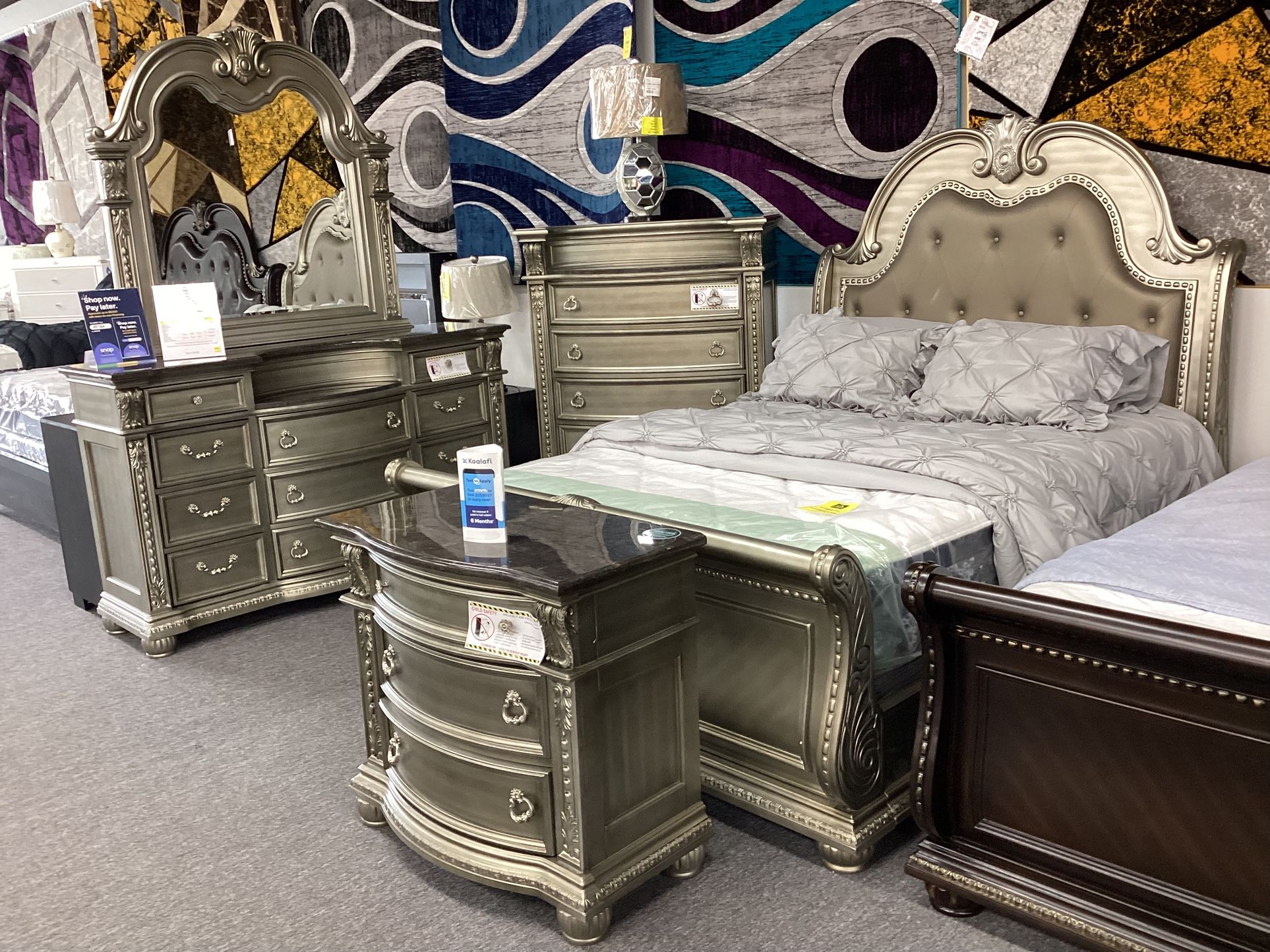 Queen Size Bed Frame Set $1,999.99