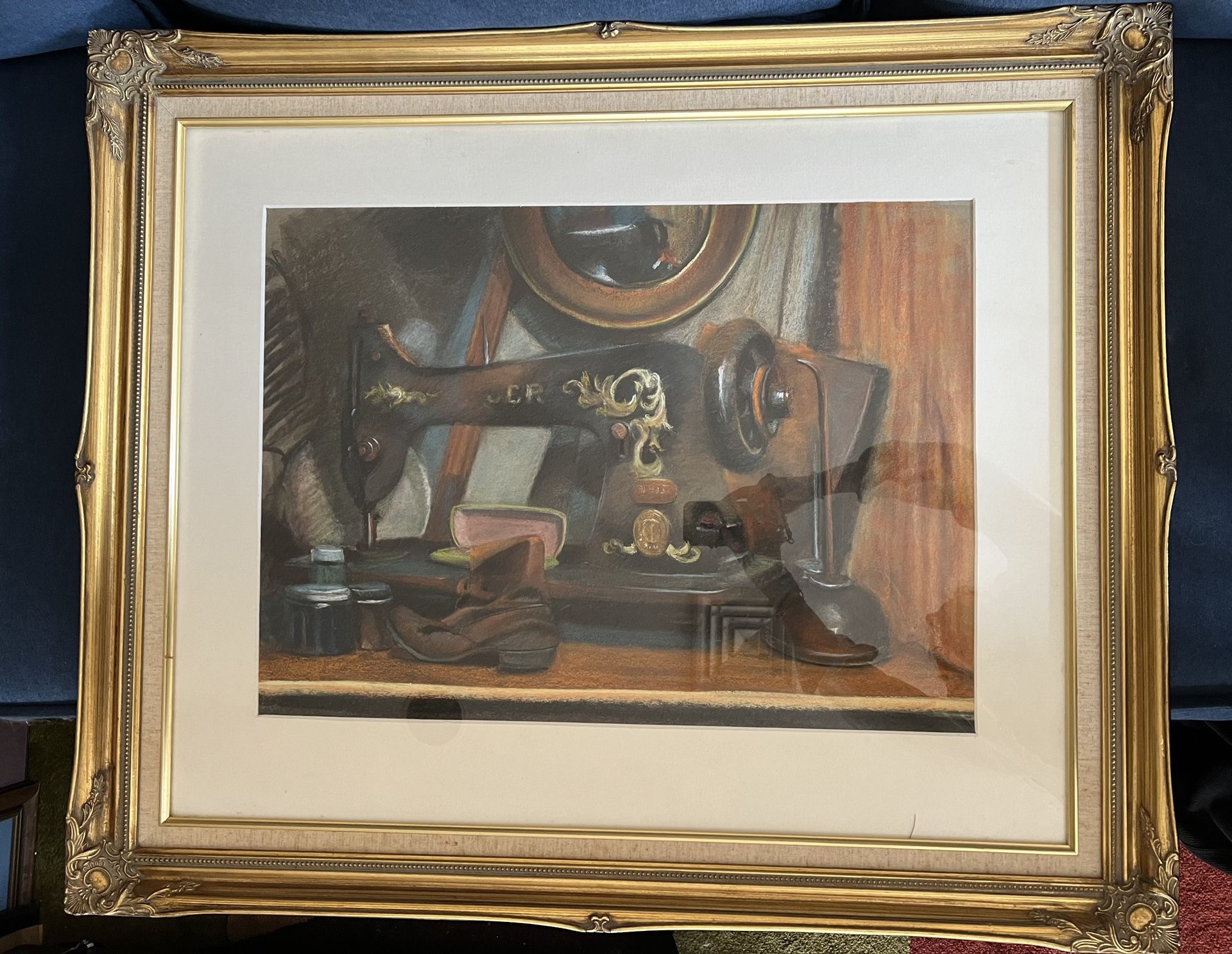 Johan Paul Bjurman (b.1947) Still Life “Old Singer And Antiques” Wall Art Deco