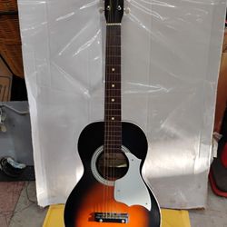Vintage Harmony Stella H6032 acoustic parlor guitar.