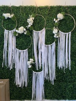 Boho Lace Rings For Wedding, Comunion, Baptism 