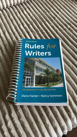 Rules for Writers 7th Edition LACC Spiral Textbook