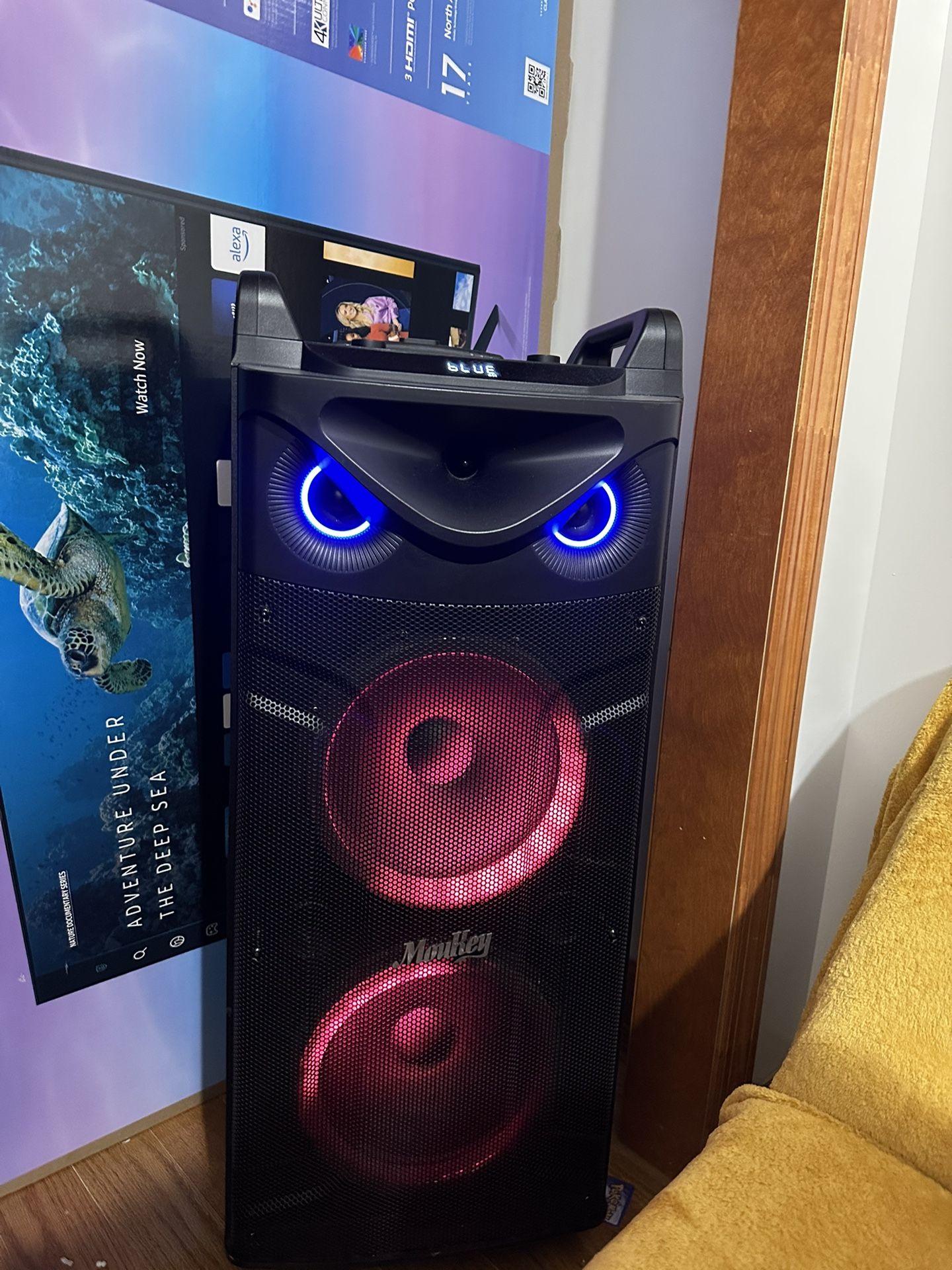 Karaoke Machine, Double 10" Woofer PA System for Party, Portable Bluetooth