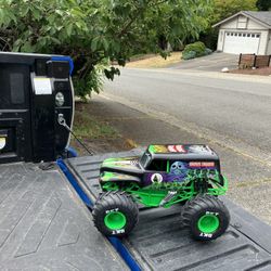 Child Kid Children Monster Truck Grave Digger Push Car Push Truck in Good Condition 