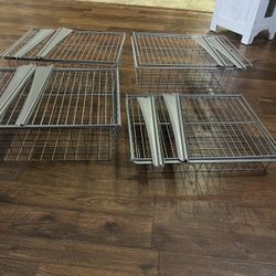 4 Wire Storage Baskets With Hardware 