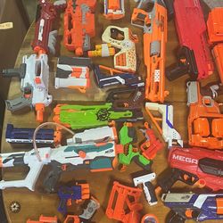 Lots Of Nerf Guns, Mags, And Extras