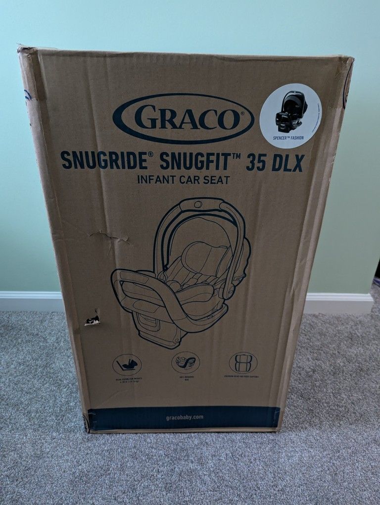 NIB Graco Snugride Snugfit 35 DLX Car Seat