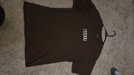 brown large baker shirt