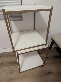 Two light duty side tables