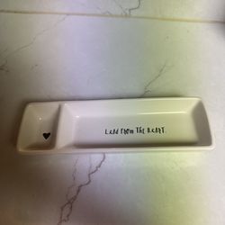 Rae Dunn "Lead From The Heart" Organizing Tray