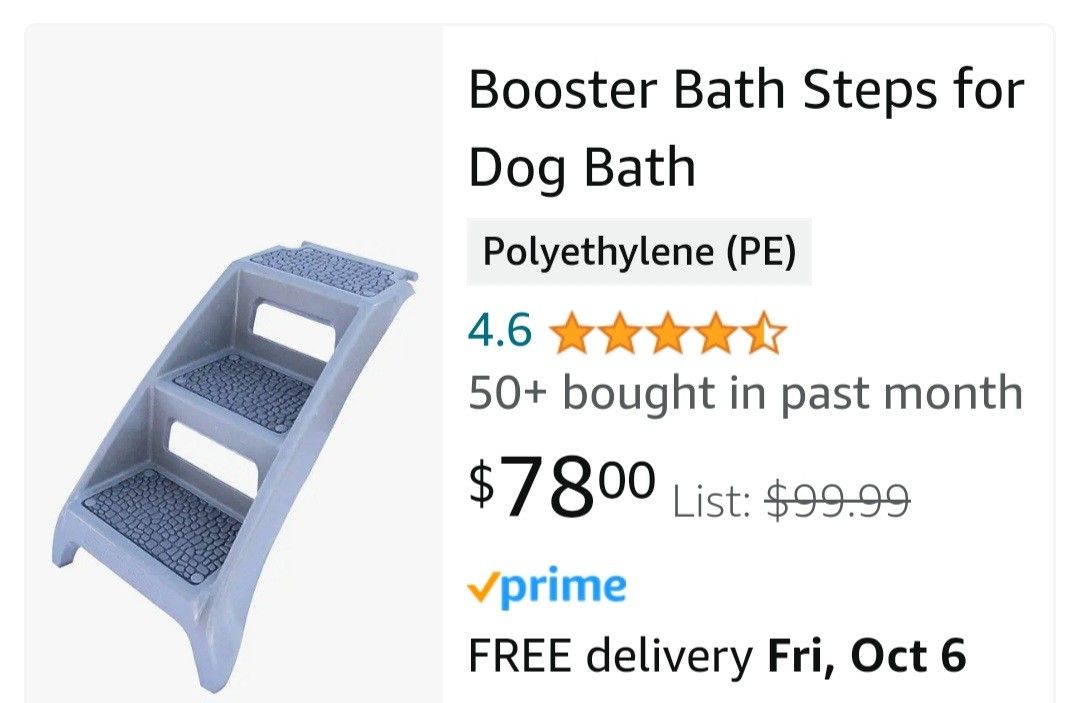 Pet Dog Booster Steps For Bath, Car, Couch