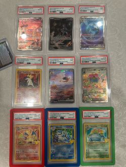 Pokemon psa 10 slabs
