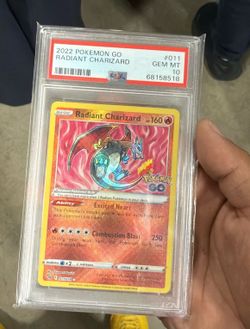 2022 POKEMON GO RADIANT CHARIZARD PSA 10
