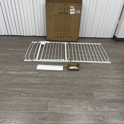 $35 #2327 (30” Tall x 30-65” wide) extra wide baby or dog safety gate with walkthrough door