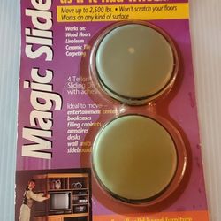 Magic Sliders 2 3/8" Round  4 in package As Seen On TV 60mm Disc