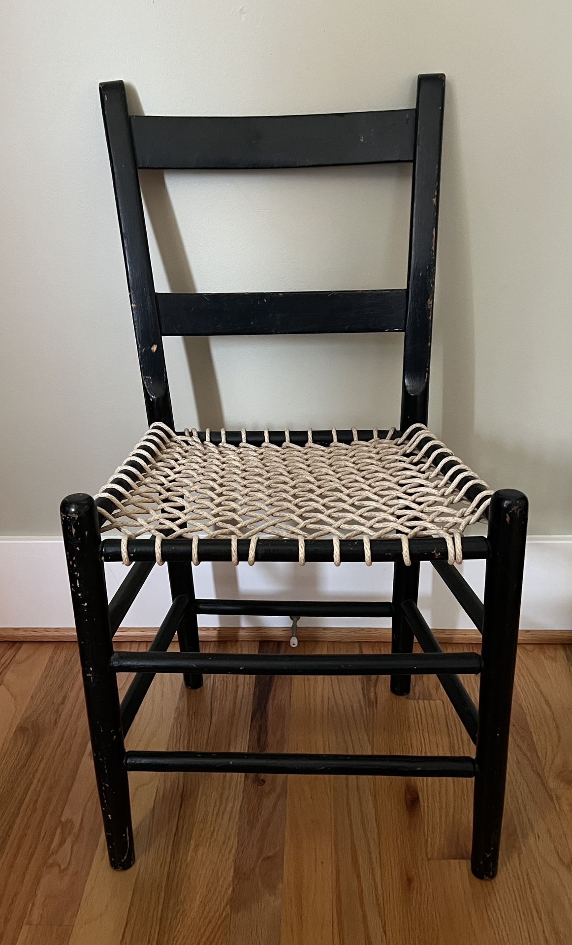Vintage Rope Seat Side Chair