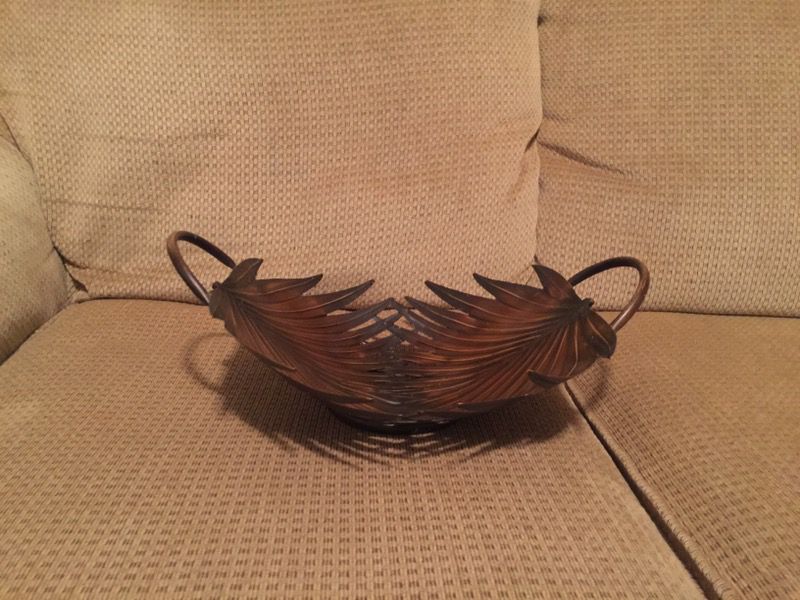Metal Decorative Basket in great used condition