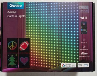 Govee Curtain Light: LED String Lights with 73 Settings [4.9ft x 6.5 ft]