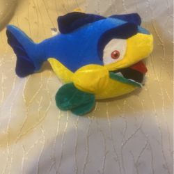 Classic Toy Company Inc Yellow & Blue Tropical Fish 14 Plush Stuffed Animal Toy