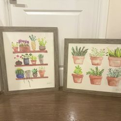 Set Of Two, Framed Wall Art