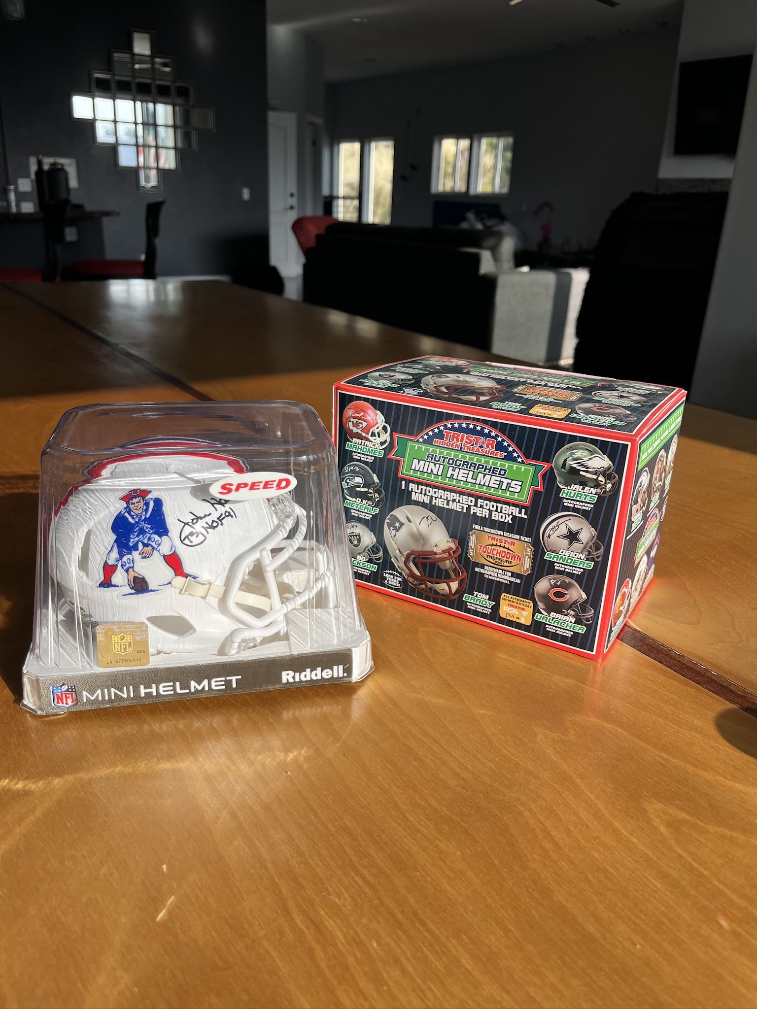 John Hannah Signed Mini Helmet