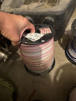 500 ft 10 AWG white with red stripe THHN copper wire stranded
