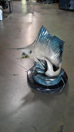 Bronze Shellfish on a marble base