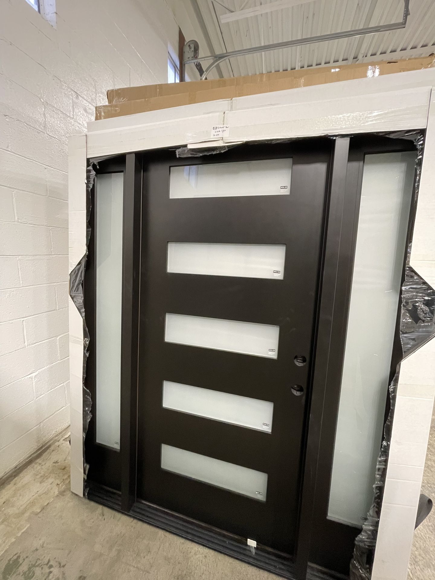 New Exterior Fiberglass Door 2 Sidelight