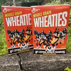 PITTSBURGH STEELERS 1992 AFC CENTRAL DIVISION CHAMPIONS WHEATIES SEALED!!