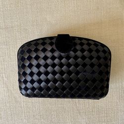 Black velvety clutch purse Magid