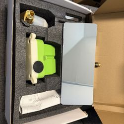 Wall Mount Waterfall Bathroom Faucet Single Handle Soft Flow Spout Modern Space-Saving Sink Tap Antique