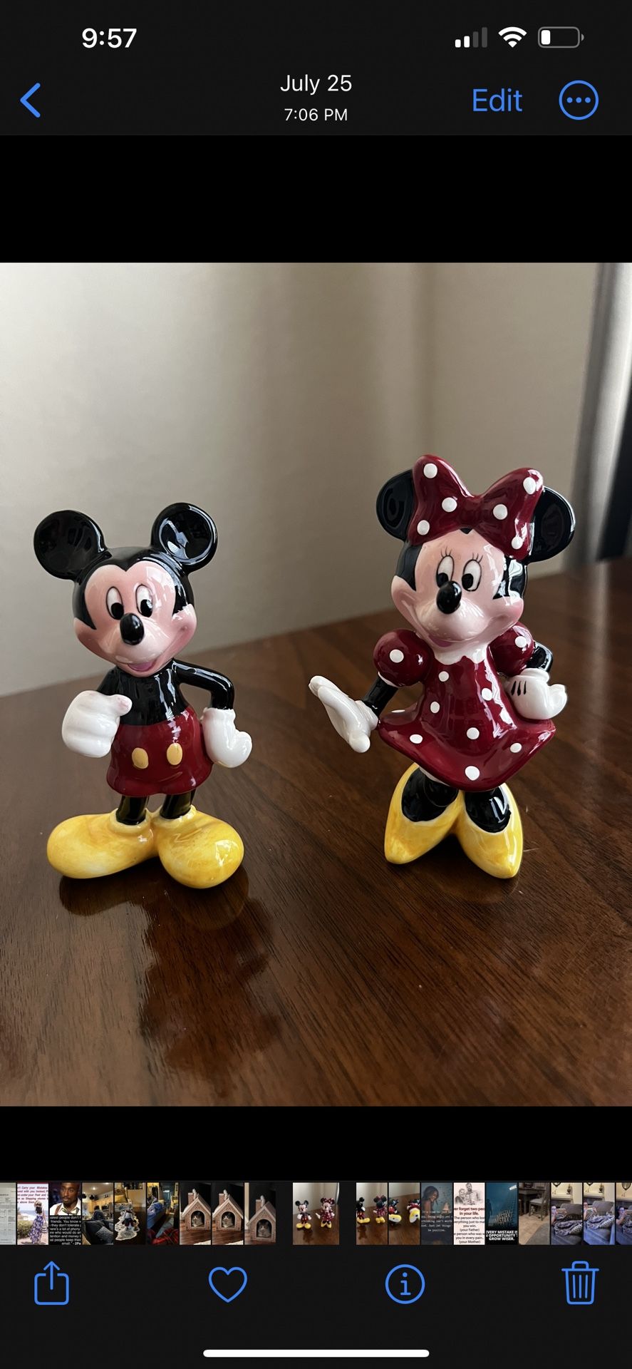 Disney Figurine Micky And Minnie 