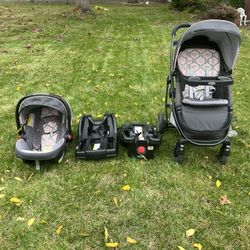 Graco MODES Stroller Infant  - 24 Month Car Seat With Two Carseat Based